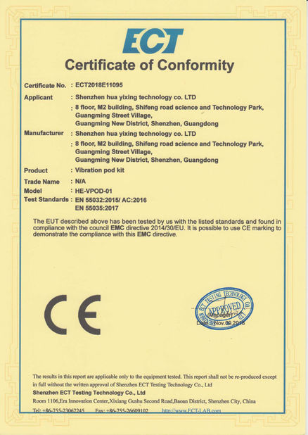 La Cina Shenzhen Huayixing Technology Co., Ltd. Certificazioni