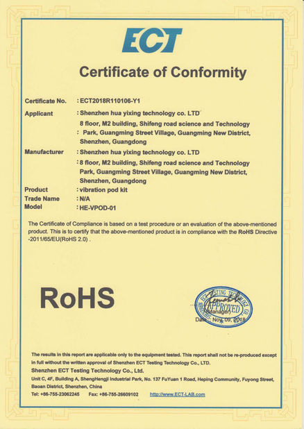 La Cina Shenzhen Huayixing Technology Co., Ltd. Certificazioni
