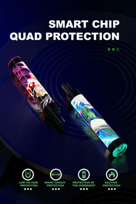 E-sigaretta trasparente di Shell Colorful Lights del tubo del PC della guida di luce luminosa