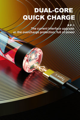 E-sigaretta trasparente di Shell Colorful Lights del tubo del PC della guida di luce luminosa