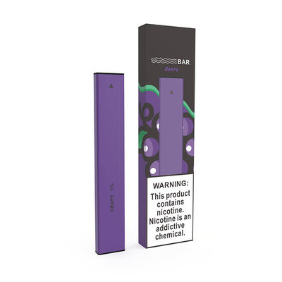 Soffi Vape eliminabile della batteria 400 di Mini Electronic Cigarette 1.8Ω 280mAh di favore dell'uva